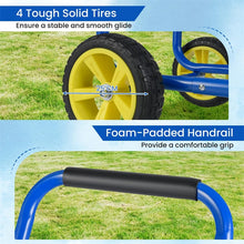 Load image into Gallery viewer, Heavy Duty Metal Garden Hose Reel Cart Holds 300FT of 5/8" Hose with 4 Wheels &amp; Storage Basket, Portable Water Hose Organizer for Yard Lawn
