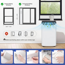 Load image into Gallery viewer, Fosawd 12000 BTU Portable Air Conditioner Cools up to 500 Sq. Ft, 3 - in - 1 AC, Dehumidifier, Fan