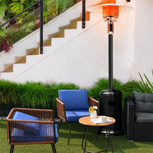 Load image into Gallery viewer, 50,000 BTU Propane Patio Heater, Standing Stainless Steel Outdoor Heater with Wheels, Triple Protection, CSA Certified for Deck &amp; Commercial