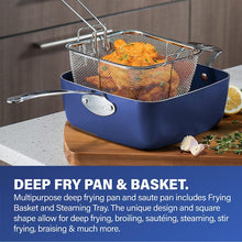 Load image into Gallery viewer, Classic Blue 20-Piece Aluminum Ultra - Durable Non - Stick Diamond Infused Cookware and Bakeware Set