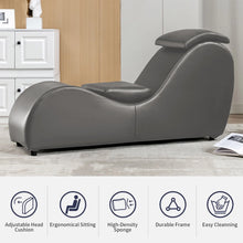 Load image into Gallery viewer, MUZZ Yoga Chair, Curved Yoga Chaise Lounge for Adults Stretching Exercising Relaxing, Chaise Lounge Chair with Adjustable Mats