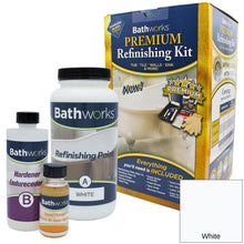 Load image into Gallery viewer, Bathworks DIY Bathtub and Tile Refinishing Kit, White - 20 oz canister