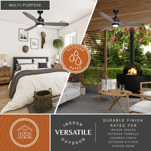 Load image into Gallery viewer, Vaxcel Curtiss Satin Brass Mid - Century Modern MCM Wood Propeller Ceiling Fan with LED Light Kit and Remote