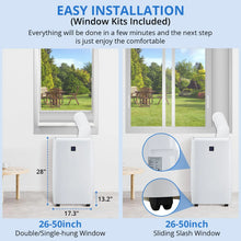 Load image into Gallery viewer, TROPOW 14000BTU Portable Air Conditioners Cool up to 750 Sq.ft, 4 in 1 Portable AC Unit with Remote Control/Dehumidifier/3 Speeds Fan/Sleep Mode