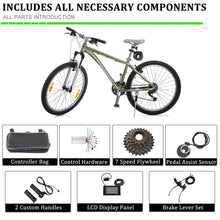 Load image into Gallery viewer, Ktaxon 48V 1000W Electric Bicycle Motor Kit, 26" Front Wheel E - Bike Conversion Kit W/ LCD Display (without Battery)