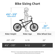 Load image into Gallery viewer, JOYSTAR Brockway Freestyle Kids BMX Bikes 20" Kids Bicycles for 6 - 11 Years Old Boys Girls, Multiple Colors