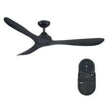 Load image into Gallery viewer, Parrot Uncle Joachim 56 in. Modern Black 3 - Blade Propeller Ceiling Fan with Remote Control