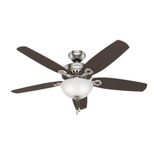 Load image into Gallery viewer, Hunter Builder Deluxe Ceiling Fan - Brushed Nickel - 52 in 53090