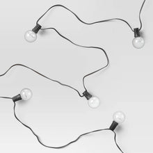 Load image into Gallery viewer, 20ct Incandescent Outdoor String Lights G40 Clear Bulbs - Black Wire - Room Essentials