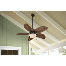 Load image into Gallery viewer, Harbor Breeze Waveport 52 - in Weathered Bronze LED Indoor/Outdoor Ceiling Fan with Light (5 - Blade)