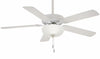 Minka Aire Fans - Contractor II Uni - Pack - 5 Blade Ceiling Fan with Light Kit - 18