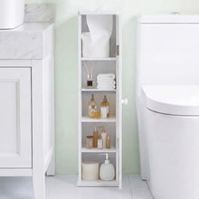 Load image into Gallery viewer, Tangkula Slim Bathroom Storage Cabinet with Door