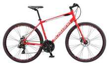Load image into Gallery viewer, Schwinn Kempo Hybrid Bike, 700c Wheels, 21 Speeds, Mens Frame, Red