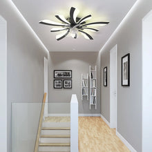 Load image into Gallery viewer, Garwarm Dimmable Ceiling Fan with Light and Remote Control, 27" Small Flush Mounted Ceiling Fan