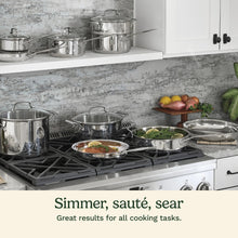 Load image into Gallery viewer, Cuisinart Chefs Classic 17 Piece Stainless Steel Cookware Set