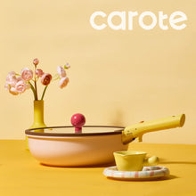 Load image into Gallery viewer, Carote 20 Pcs Ceramic Nonstick Cookware Set, Pots and Pans Set with Detachable Handles, Oven/Dishwasher Safe, Stackable Kitchen Cooking Set, Colorful