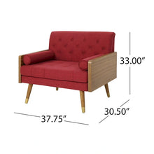 Load image into Gallery viewer, Frankie Mid - Century Modern Club Chair by Christopher Knight Home