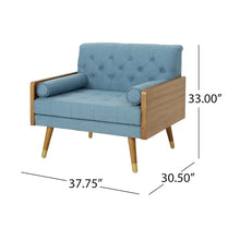Load image into Gallery viewer, Frankie Mid - Century Modern Club Chair by Christopher Knight Home