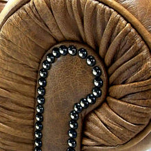 Load image into Gallery viewer, Hancock Tufted Top Grain Italian Leather Chesterfield Sofa - Dimensions: 31" H x 86" W x 40" D