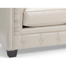 Load image into Gallery viewer, Hancock Tufted Top Grain Italian Leather Chesterfield Sofa - Dimensions: 31" H x 86" W x 40" D