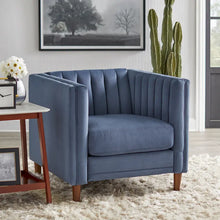 Load image into Gallery viewer, Lifestorey Paxton Tuxedo Chair with Channel Stitch Design