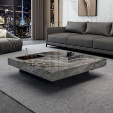 Load image into Gallery viewer, JASIWAY Elegant Sintered Stone Square Coffee Table