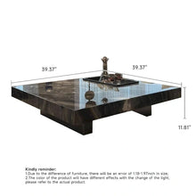 Load image into Gallery viewer, JASIWAY Elegant Sintered Stone Square Coffee Table