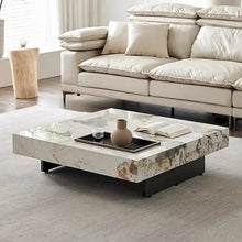 Load image into Gallery viewer, JASIWAY Elegant Sintered Stone Square Coffee Table