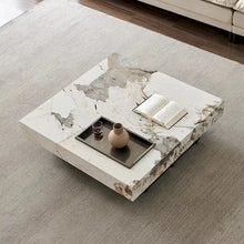 Load image into Gallery viewer, JASIWAY Elegant Sintered Stone Square Coffee Table
