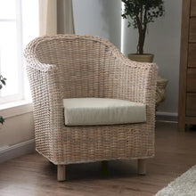 Load image into Gallery viewer, Furniture of America Lali Rustic Kubu Rattan Wicker Lounge Chair