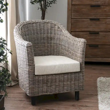 Load image into Gallery viewer, Furniture of America Lali Rustic Kubu Rattan Wicker Lounge Chair