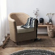 Load image into Gallery viewer, Furniture of America Lali Rustic Kubu Rattan Wicker Lounge Chair
