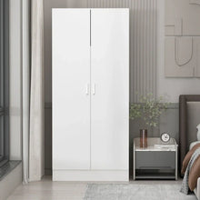 Load image into Gallery viewer, Freestanding 2 - Door Bedroom Armoire with Hanging Rod