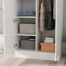 Load image into Gallery viewer, Freestanding 2 - Door Bedroom Armoire with Hanging Rod