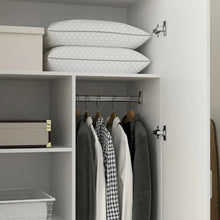 Load image into Gallery viewer, Freestanding 2 - Door Bedroom Armoire with Hanging Rod