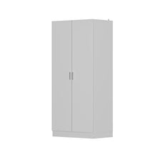 Load image into Gallery viewer, Freestanding 2 - Door Bedroom Armoire with Hanging Rod