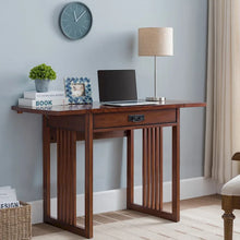 Load image into Gallery viewer, Leick Home Mission Style Writing and Computer Desk
