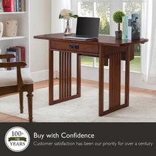 Load image into Gallery viewer, Leick Home Mission Style Writing and Computer Desk