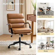 Load image into Gallery viewer, Joseph Contemporary Faux Leather Task Chair with Tilt Lock and Center Tilt by HULALA HOME