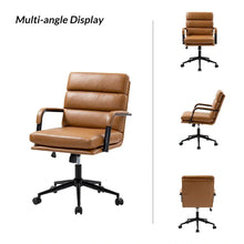 Load image into Gallery viewer, Joseph Contemporary Faux Leather Task Chair with Tilt Lock and Center Tilt by HULALA HOME