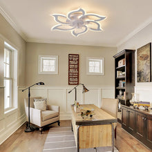Load image into Gallery viewer, Garwarm Dimmable Ceiling Fan with Light and Remote Control, 27" Small Flush Mounted Ceiling Fan
