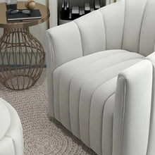 Load image into Gallery viewer, SEYNAR Modern Velvet Tufted Swivel Club Chair and Ottoman Set