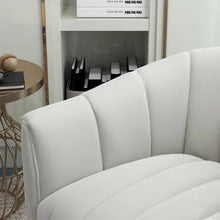 Load image into Gallery viewer, SEYNAR Modern Velvet Tufted Swivel Club Chair and Ottoman Set