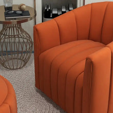 Load image into Gallery viewer, SEYNAR Modern Velvet Tufted Swivel Club Chair and Ottoman Set