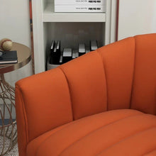 Load image into Gallery viewer, SEYNAR Modern Velvet Tufted Swivel Club Chair and Ottoman Set
