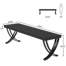Load image into Gallery viewer, 78.74 - Inch Extra Long Double Computer Desk with Stylish Metal Legs for Home Office