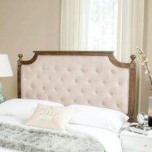Load image into Gallery viewer, SAFAVIEH Desiderata Rustic Wood Upholstered Headboard