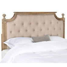 Load image into Gallery viewer, SAFAVIEH Desiderata Rustic Wood Upholstered Headboard