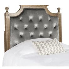 Load image into Gallery viewer, SAFAVIEH Desiderata Rustic Wood Upholstered Headboard