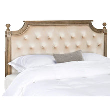 Load image into Gallery viewer, SAFAVIEH Desiderata Rustic Wood Upholstered Headboard